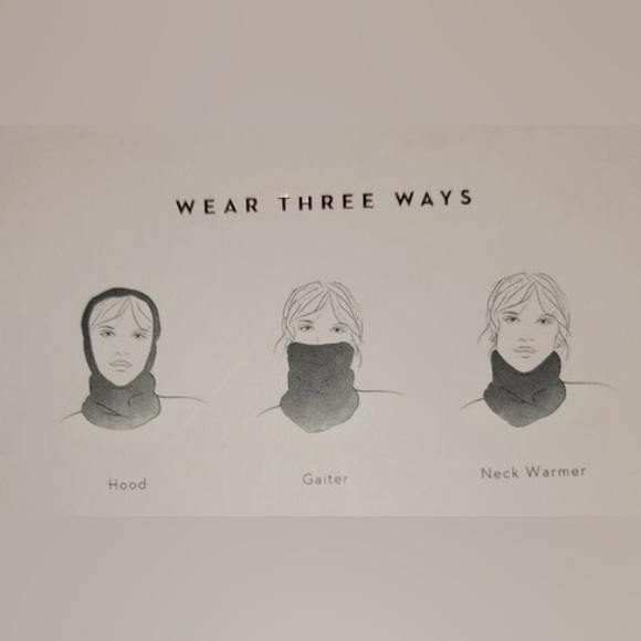 LC Lauren Conrad Birdseye Knit Cowl Scarf In Withered Rose O/S - Picture 8 of 9